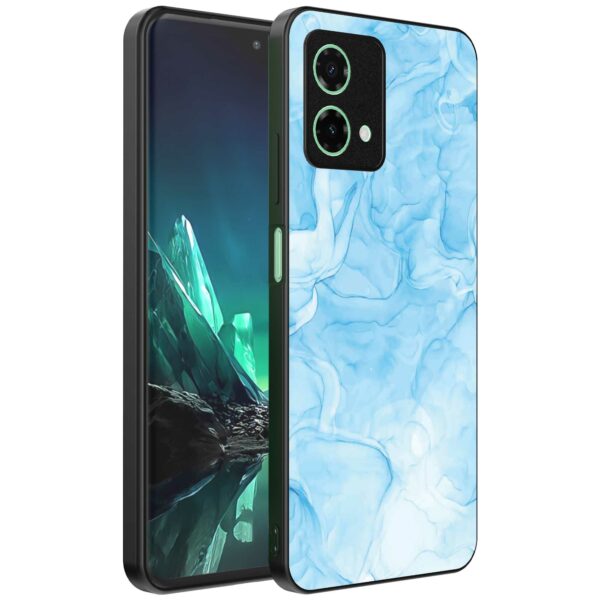 lichtblauw marmer opdruk_Motorola Edge 40 Neo telefoonhoesje (1)