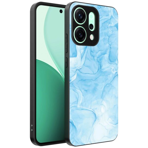 lichtblauw marmer opdruk_Oppo Reno 14 telefoonhoesje (1)