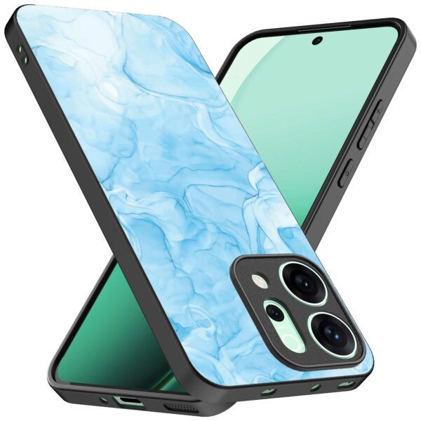 lichtblauw marmer opdruk_Oppo Reno 14 telefoonhoesje (2)
