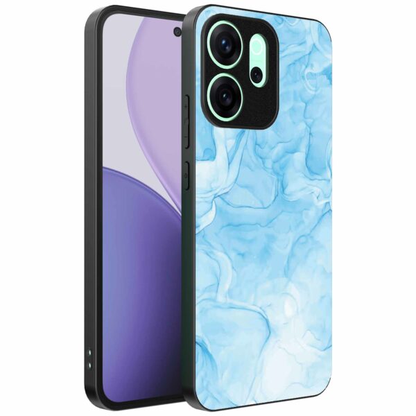 lichtblauw marmer opdruk_Oppo Reno 14F telefoonhoesje (1)