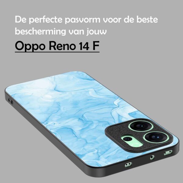 lichtblauw marmer opdruk_Oppo Reno 14F telefoonhoesje (4)