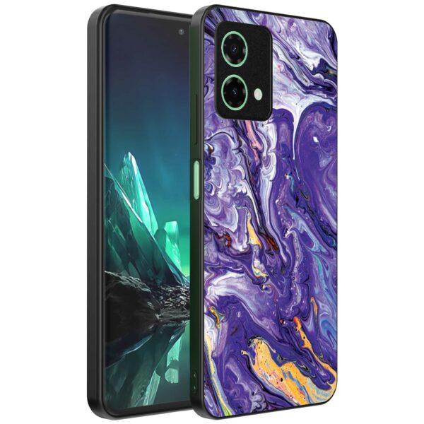 paars goud marmer opdruk_Motorola Edge 40 Neo telefoonhoesje (1)