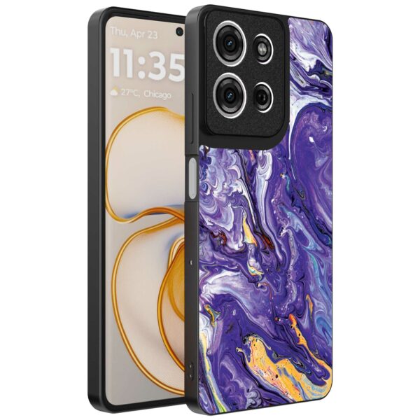 paars goud marmer opdruk_Motorola Edge 50 telefoonhoesje (1)