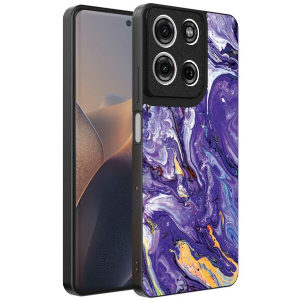 paars goud marmer opdruk_Motorola Edge 60 Pro telefoonhoesje (1)
