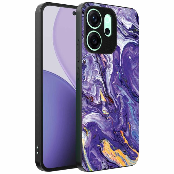 paars goud marmer opdruk_Oppo Reno 14F telefoonhoesje (1)