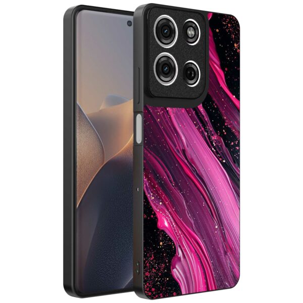 paars roze marmer opdruk_Motorola Edge 60 Pro telefoonhoesje (1)