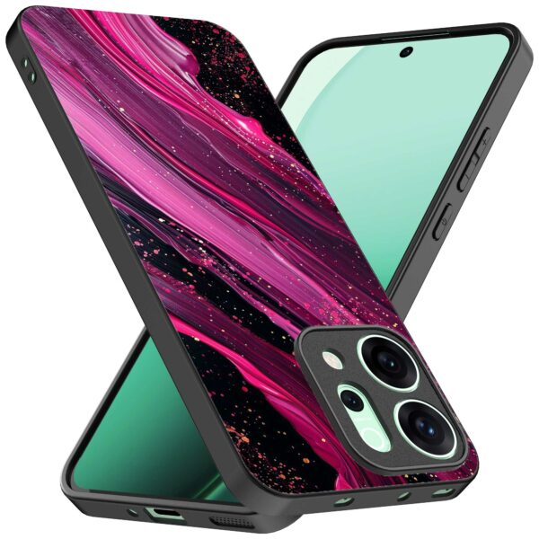 paars roze marmer opdruk_Oppo Reno 14 telefoonhoesje (2)