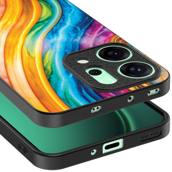 regenboog goud marmer opdruk_Oppo Reno 14 telefoonhoesje (3)