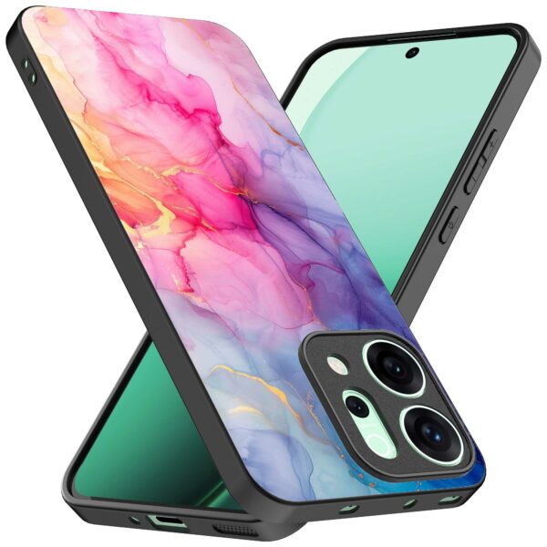 regenboog marmer opdruk_Oppo Reno 14 telefoonhoesje (2)