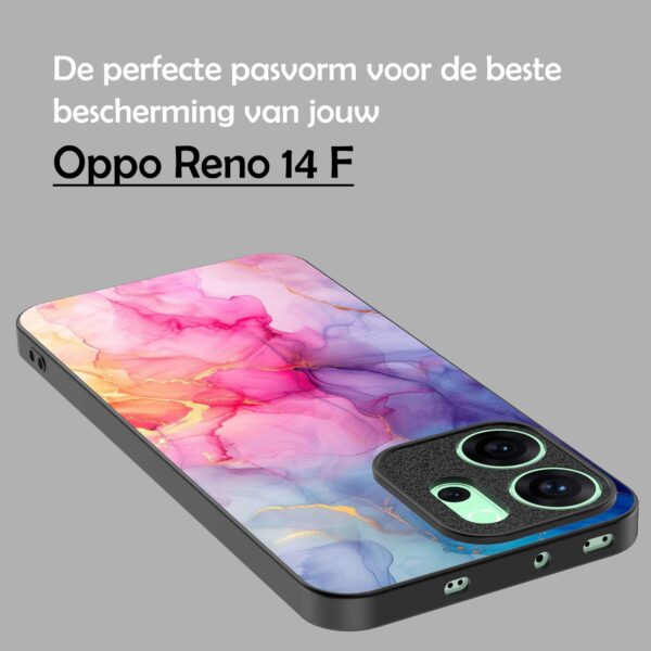 regenboog marmer opdruk_Oppo Reno 14F telefoonhoesje (4)