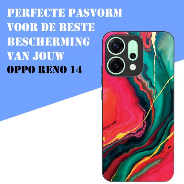 rood groen marmer opdruk_Oppo Reno 14 telefoonhoesje (4)