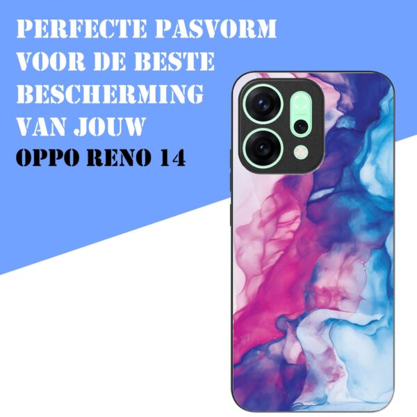 roze blauw marmer opdruk_Oppo Reno 14 telefoonhoesje (4)
