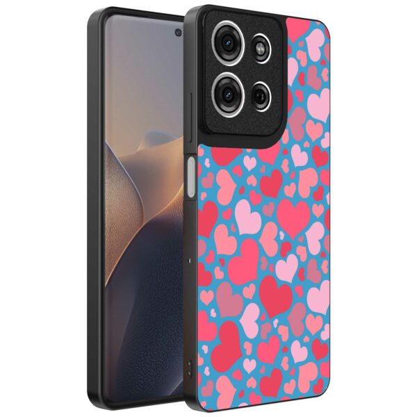 roze en rode hartjes opdruk_Motorola Edge 60 Fusion telefoonhoesje (1)