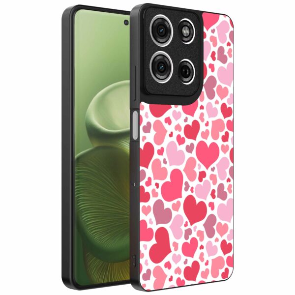 roze en rode hartjes opdruk_Motorola Edge 60 telefoonhoesje (1)