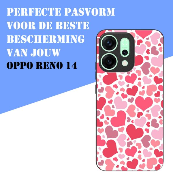 roze en rode hartjes opdruk_Oppo Reno 14 telefoonhoesje (4)