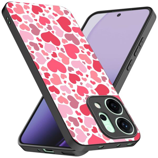 roze en rode hartjes opdruk_Oppo Reno 14F telefoonhoesje (2)