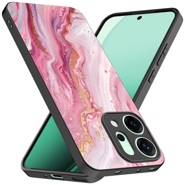 roze marmer opdruk_Oppo Reno 14 telefoonhoesje (2)