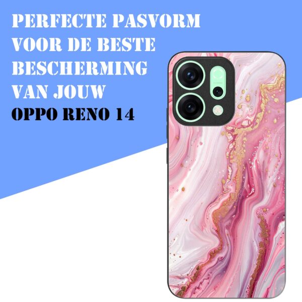 roze marmer opdruk_Oppo Reno 14 telefoonhoesje (4)