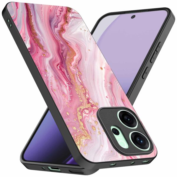 roze marmer opdruk_Oppo Reno 14F telefoonhoesje (2)