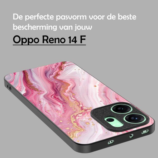 roze marmer opdruk_Oppo Reno 14F telefoonhoesje (4)