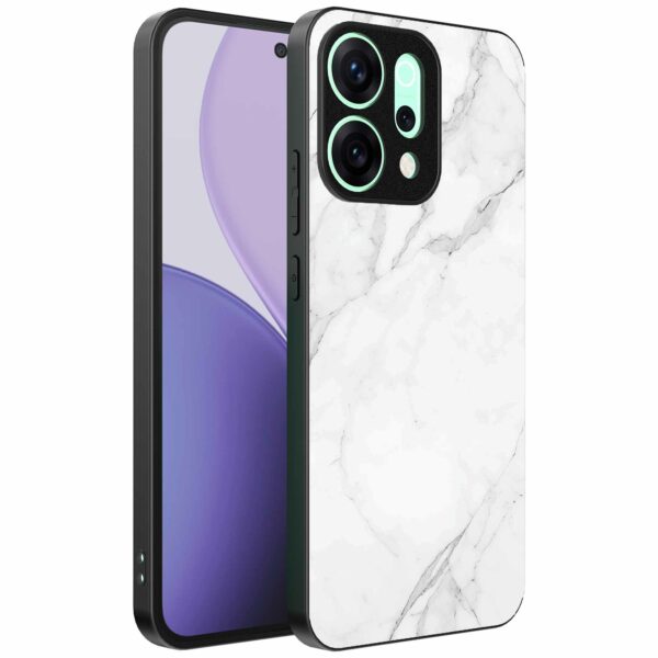wit marmer opdruk_Oppo Reno 14 Pro telefoonhoesje (1)