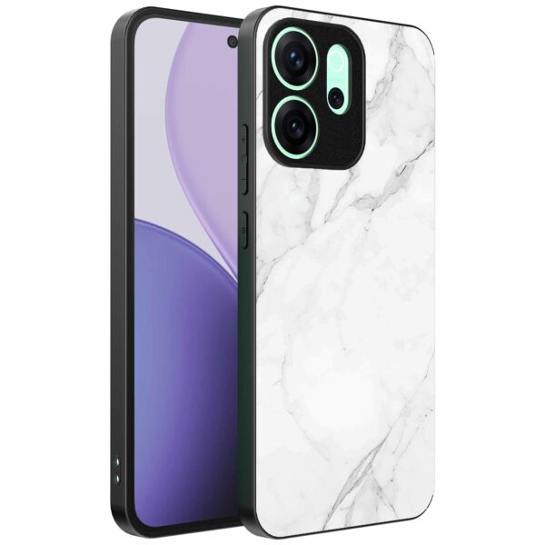 wit marmer opdruk_Oppo Reno 14F telefoonhoesje (1)