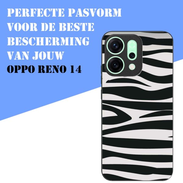 zebra opdruk_Oppo Reno 14 telefoonhoesje (4)