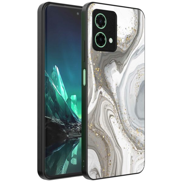 zilver marmer opdruk_Motorola Edge 40 Neo telefoonhoesje (1)