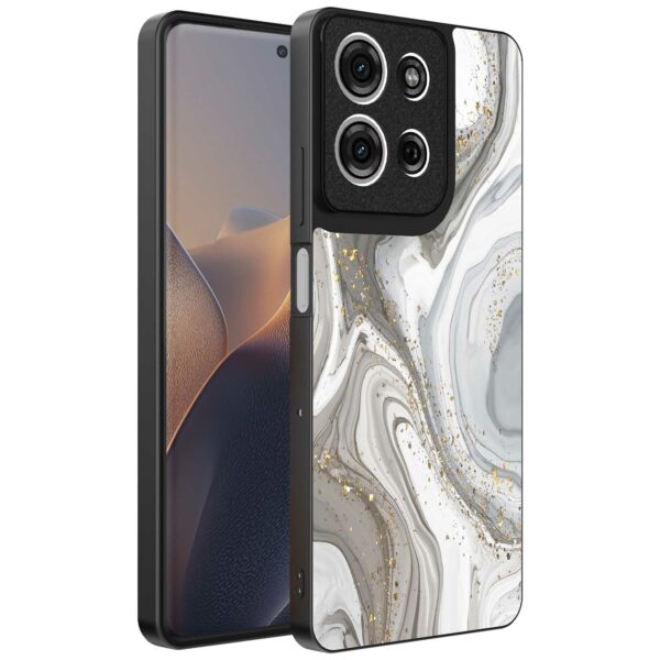 zilver marmer opdruk_Motorola Edge 60 Fusion telefoonhoesje (1)