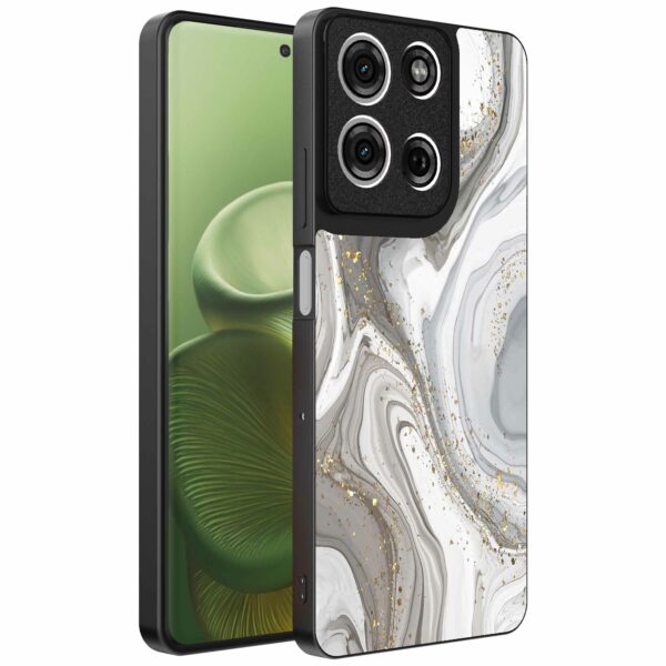 zilver marmer opdruk_Motorola Edge 60 telefoonhoesje (1)