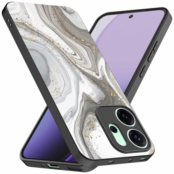 zilver marmer opdruk_Oppo Reno 14F telefoonhoesje (2)