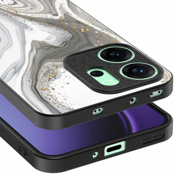 zilver marmer opdruk_Oppo Reno 14F telefoonhoesje (3)