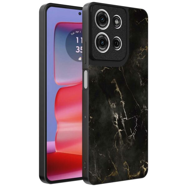 zwart marmer opdruk_Motorola Edge 50 Pro telefoonhoesje (1)