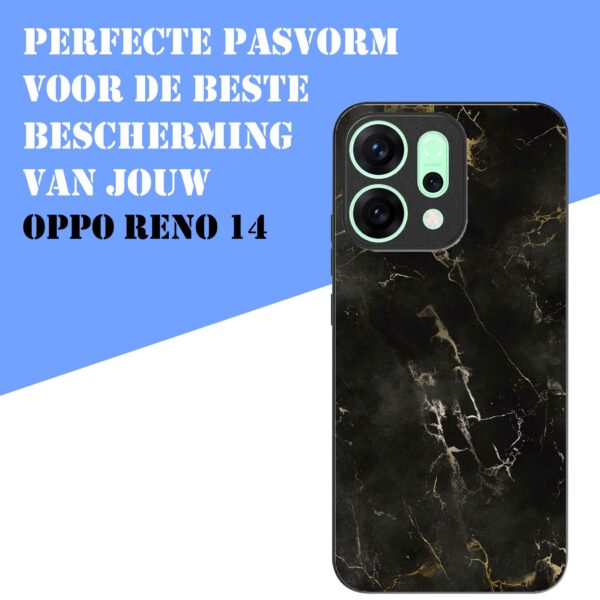 zwart marmer opdruk_Oppo Reno 14 telefoonhoesje (4)