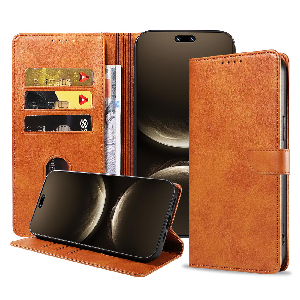 Huawei Nova 14 Ultra telefoonhoesje leer met magnetische sluiting en pasjeshouder (1)