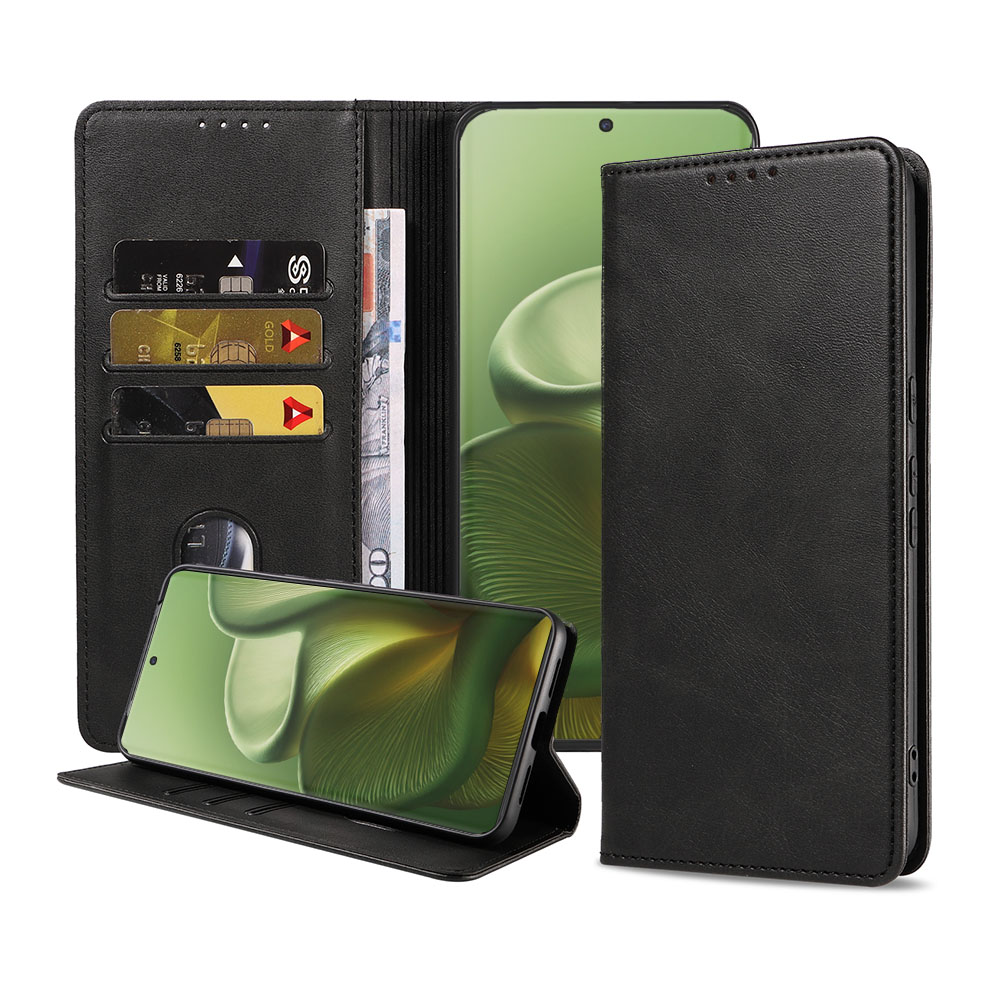 Motorla Edge 60 telefoonhoesje leer met magnetische sluiting en pasjeshouder (1)