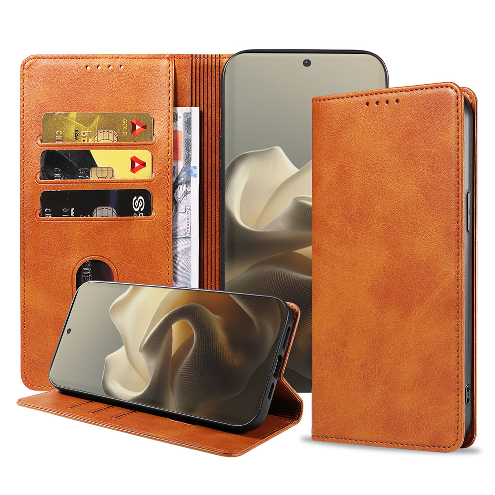 Motorola Edge 60 Pro telefoonhoesje leer met magnetische sluiting en pasjeshouder (1)