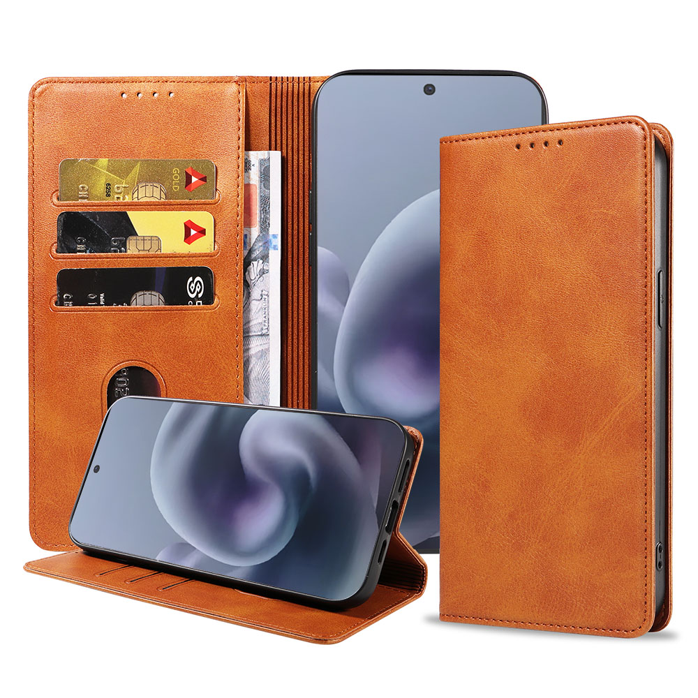 Motorola Moto G86 telefoonhoesje leer met magnetische sluiting en pasjeshouder (1)