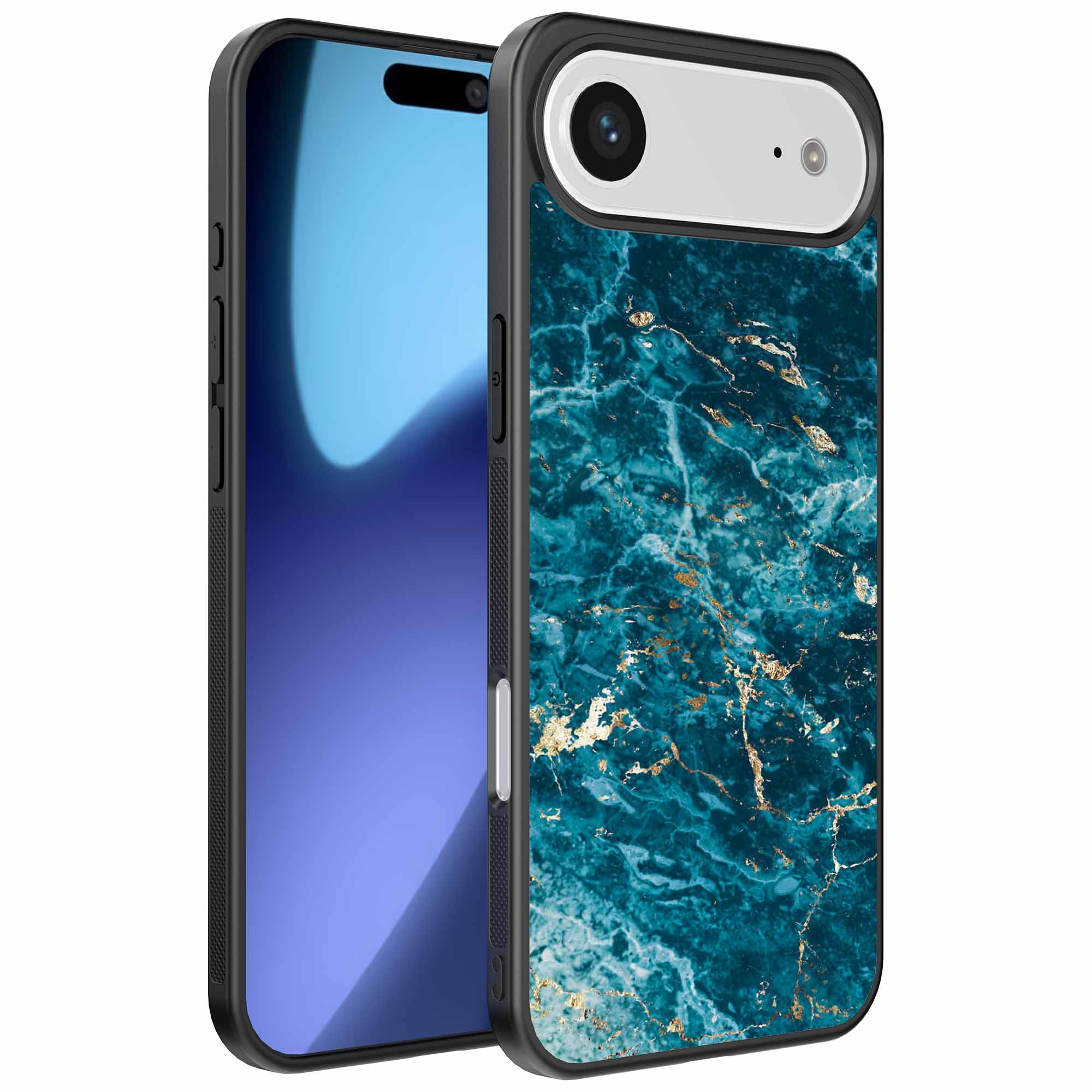 blauw marmer opdruk_iPhone 17 Air telefoonhoesje (1)
