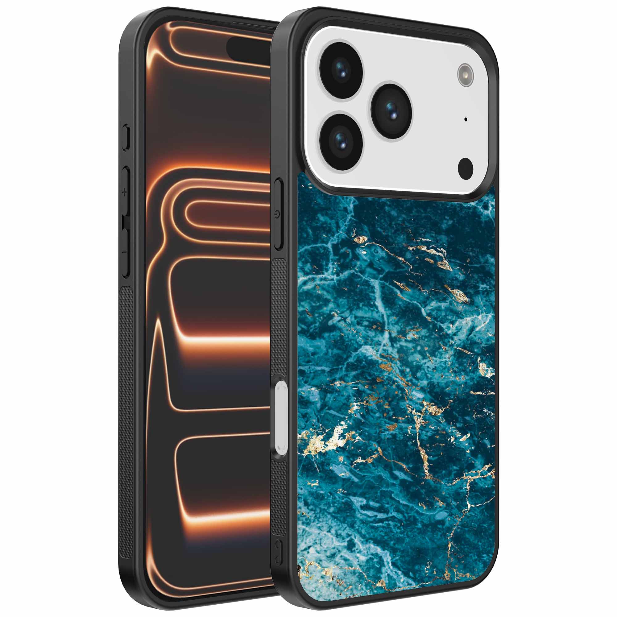 blauw marmer opdruk_iPhone 17 Pro Max telefoonhoesje (1)