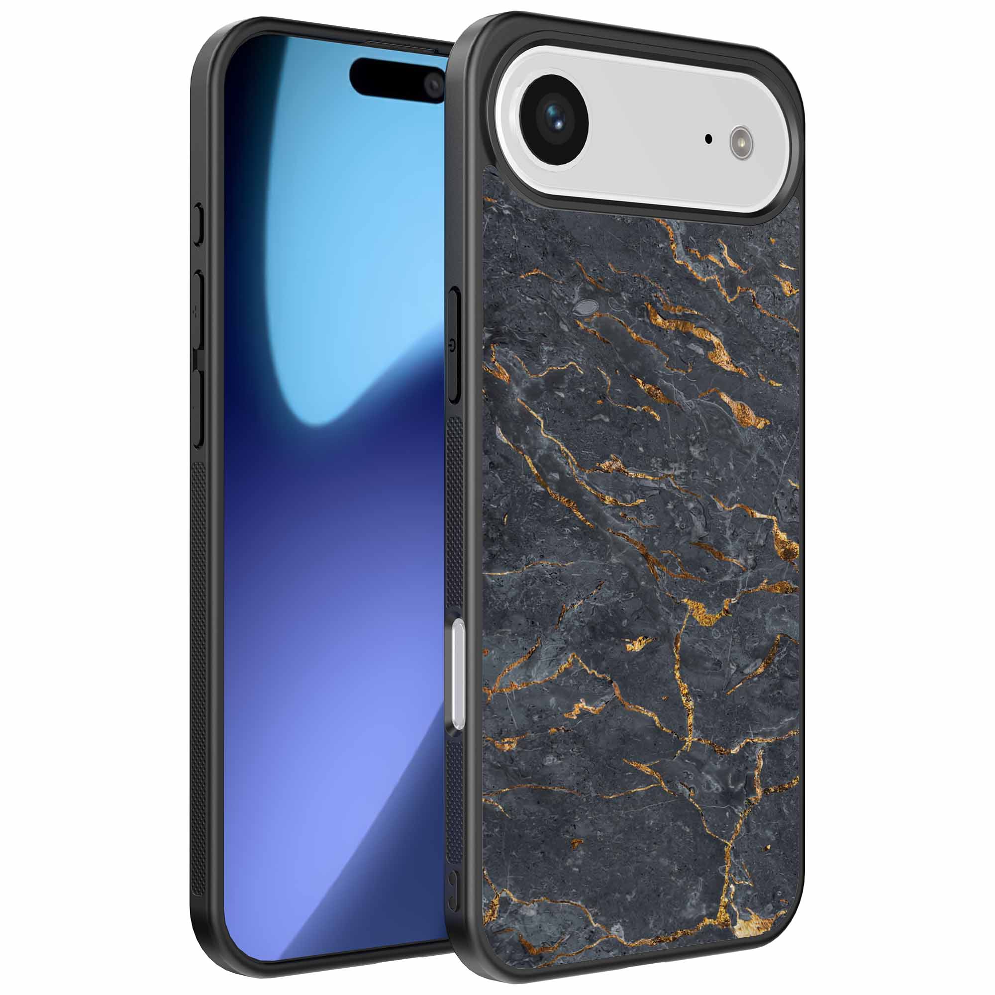 grijs goud marmer opdruk_iPhone 17 Air telefoonhoesje (1)