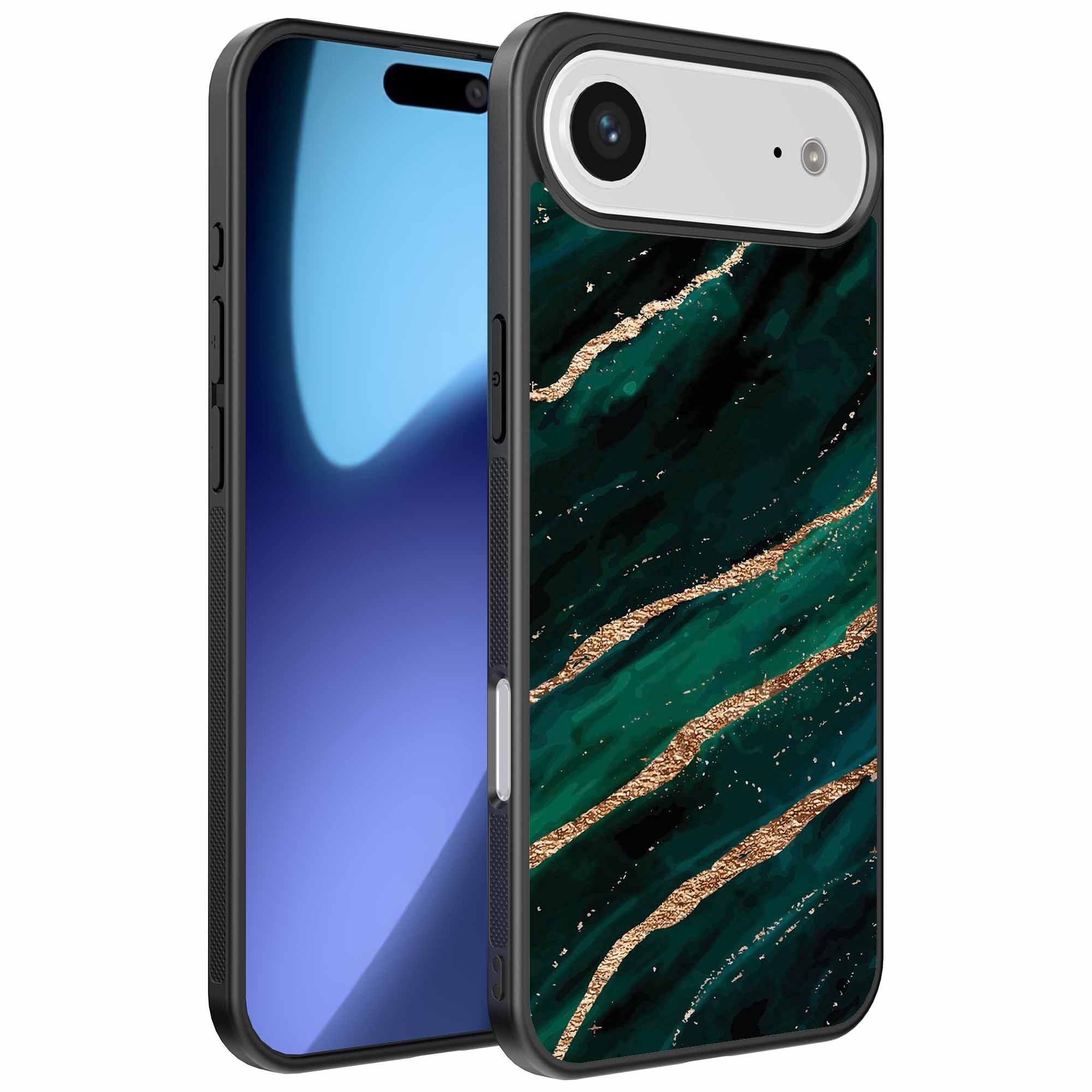 groen goud marmer opdruk_iPhone 17 Air telefoonhoesje (1)