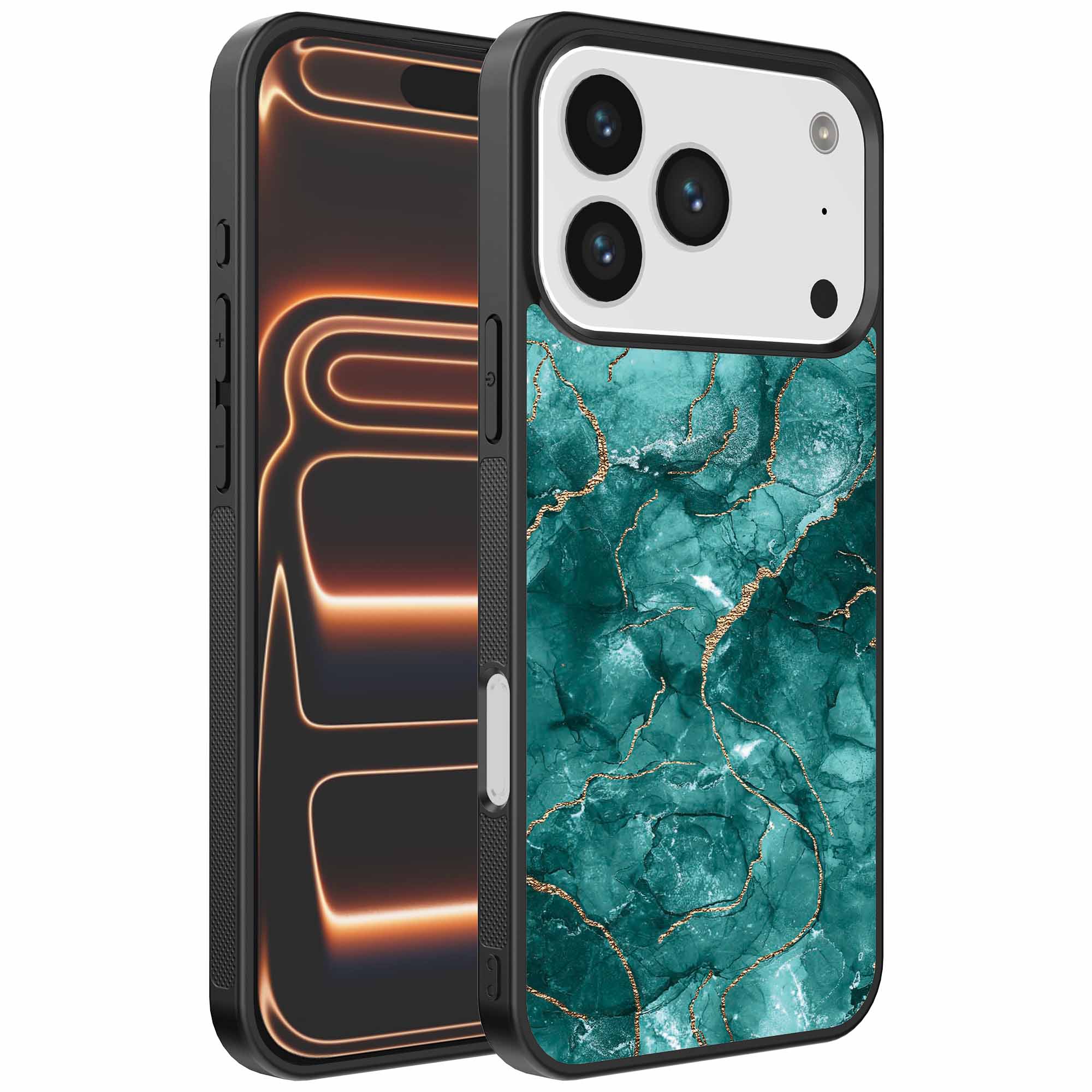 groen marmer opdruk_iPhone 17 Pro Max telefoonhoesje (1)