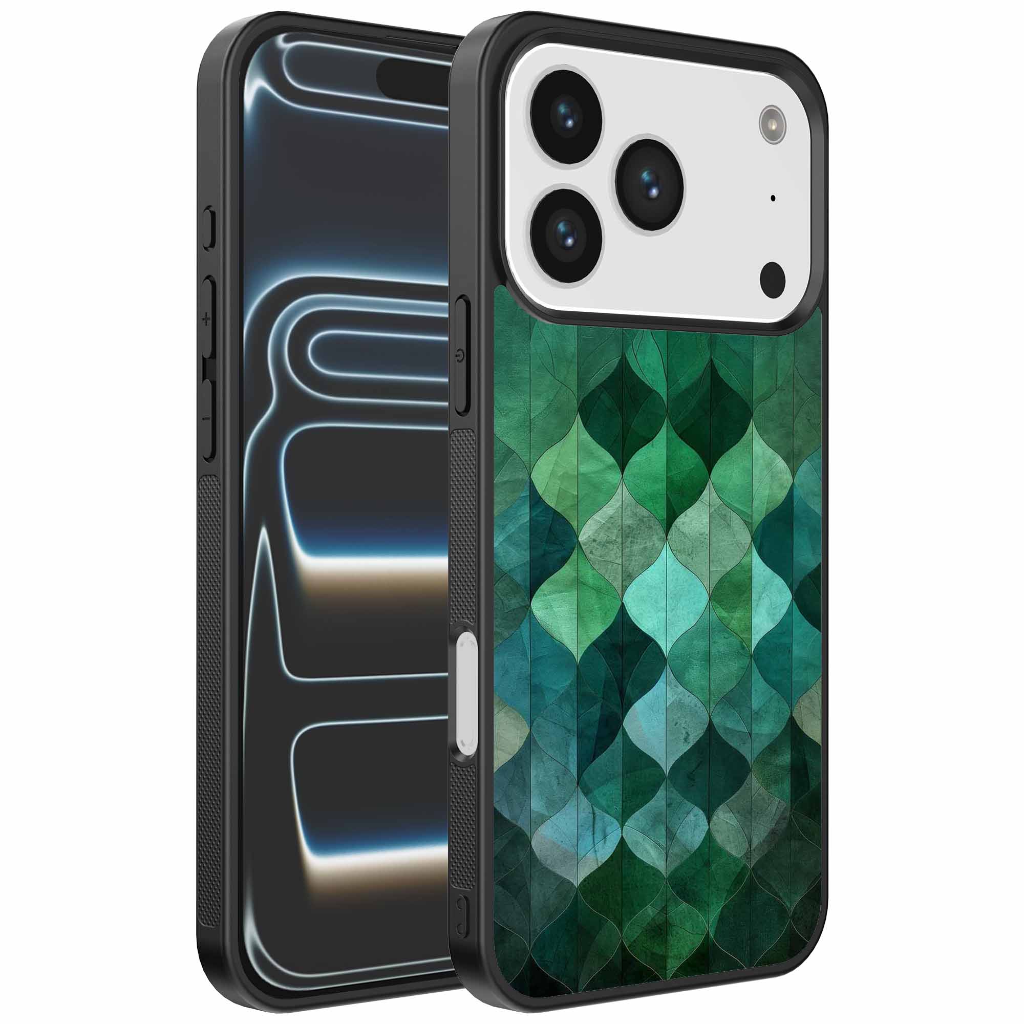 groene bladeren opdruk_iPhone 17 Pro telefoonhoesje (1)