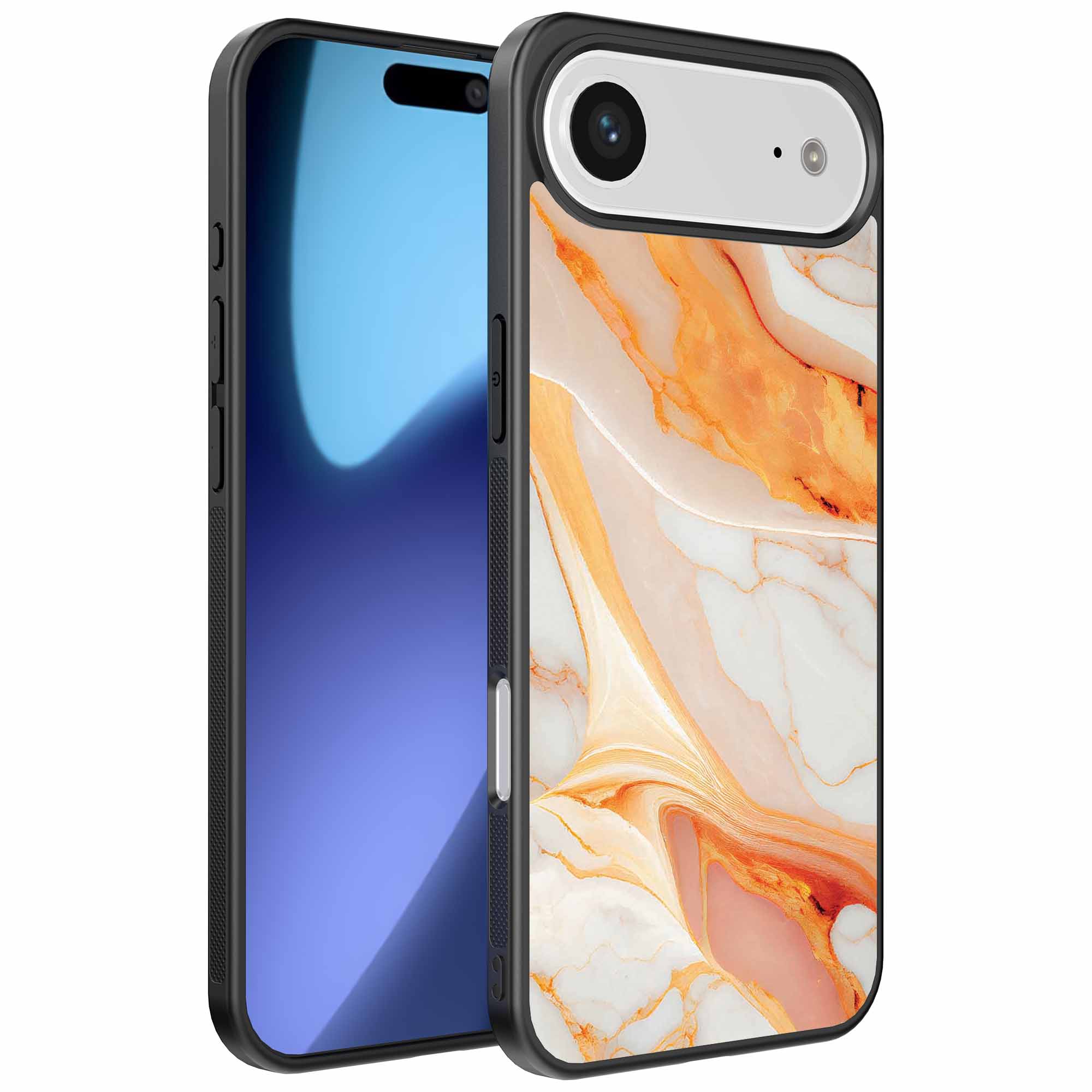 oranje marmer opdruk_iPhone 17 Air telefoonhoesje (1)