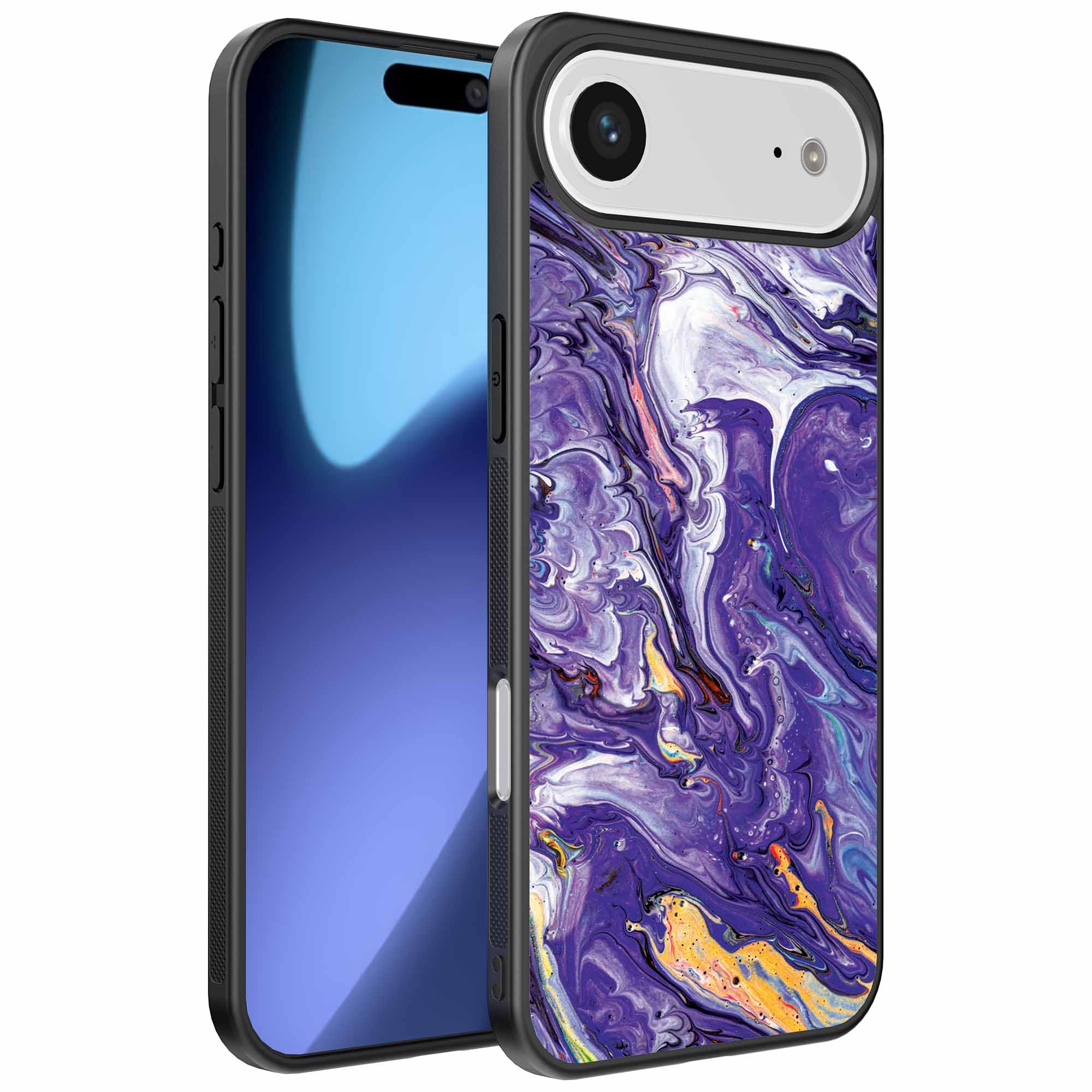 paars goud marmer opdruk_iPhone 17 Air telefoonhoesje (1)