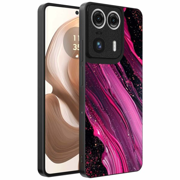 paars roze marmer opdruk_Motorola Edge 50 Ultra telefoonhoesje (1)