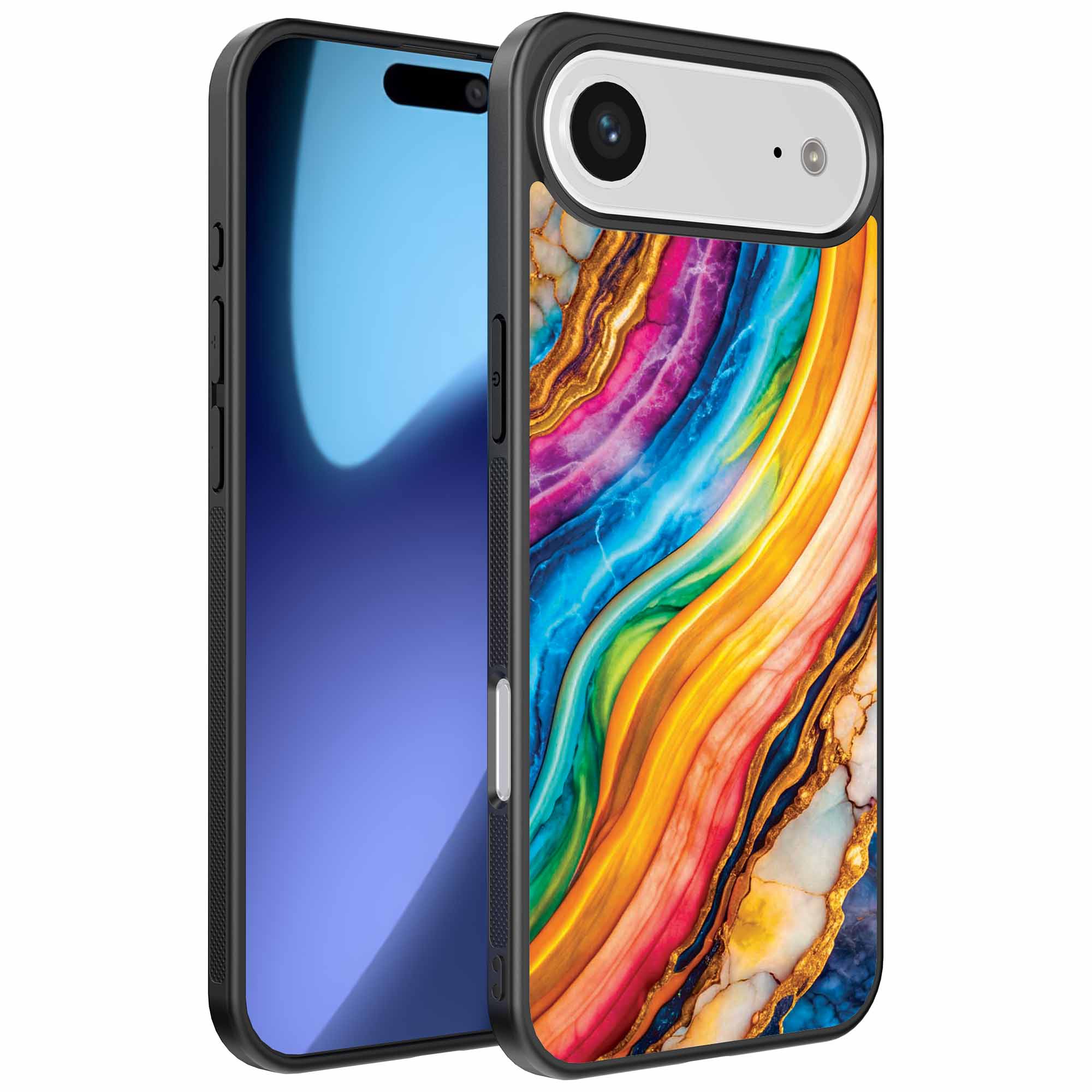 regenboog goud marmer opdruk_iPhone 17 Air telefoonhoesje (1)