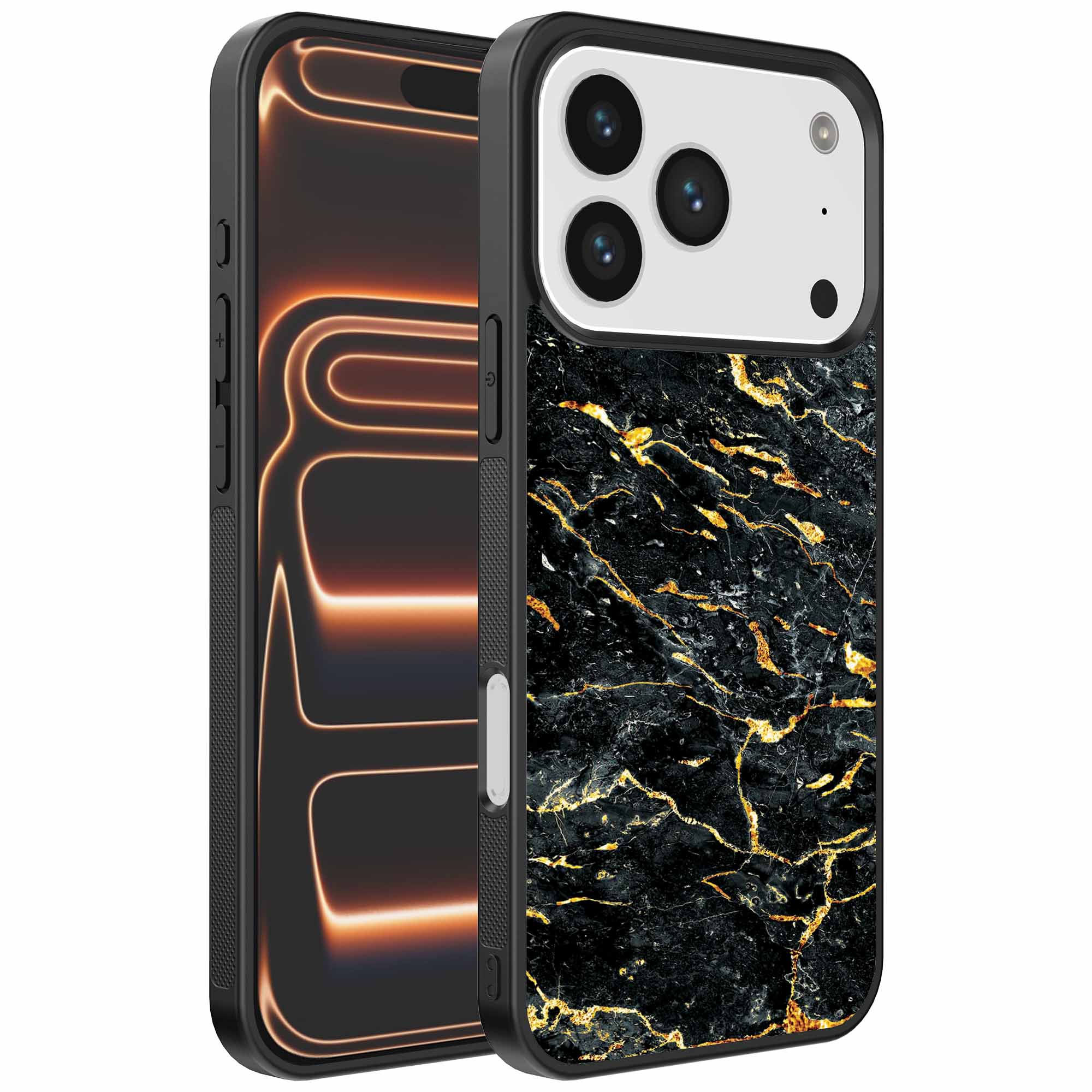 zwart goud marmer opdruk_iPhone 17 Pro Max telefoonhoesje (1)