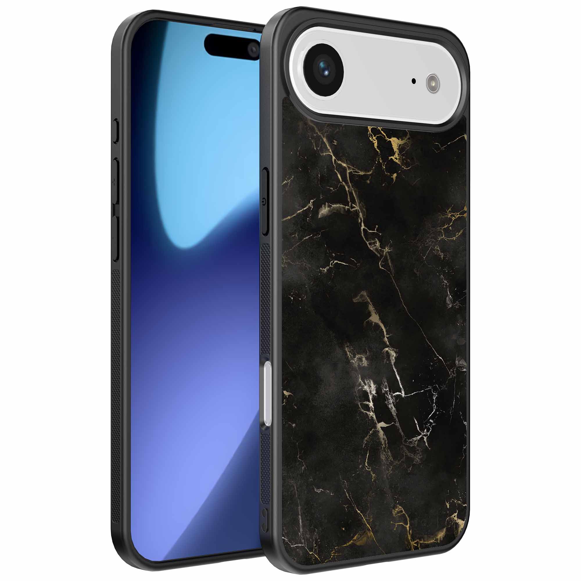 zwart marmer opdruk_iPhone 17 Air telefoonhoesje (1)